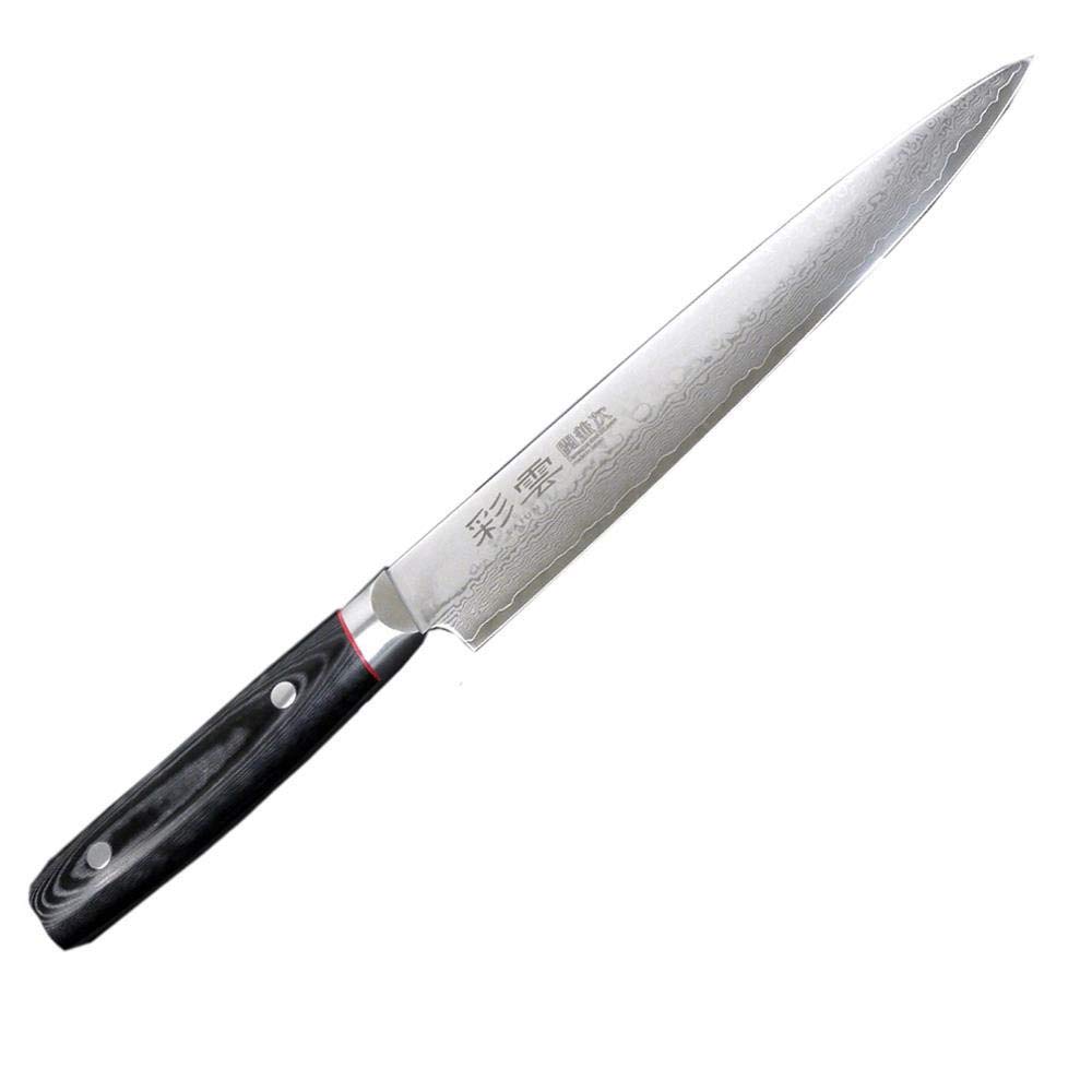 Amazon｜関兼次 彩雲 SAIUN 日本製 スライサー 210mm 9009｜牛刀包丁